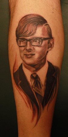 Ty McEwen - Dad portrait tattoo